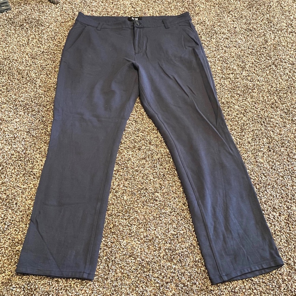 PAIGE Fraser Trousers Minimalist Modern Chino Mens M817374-6781 33 Deep Anchor